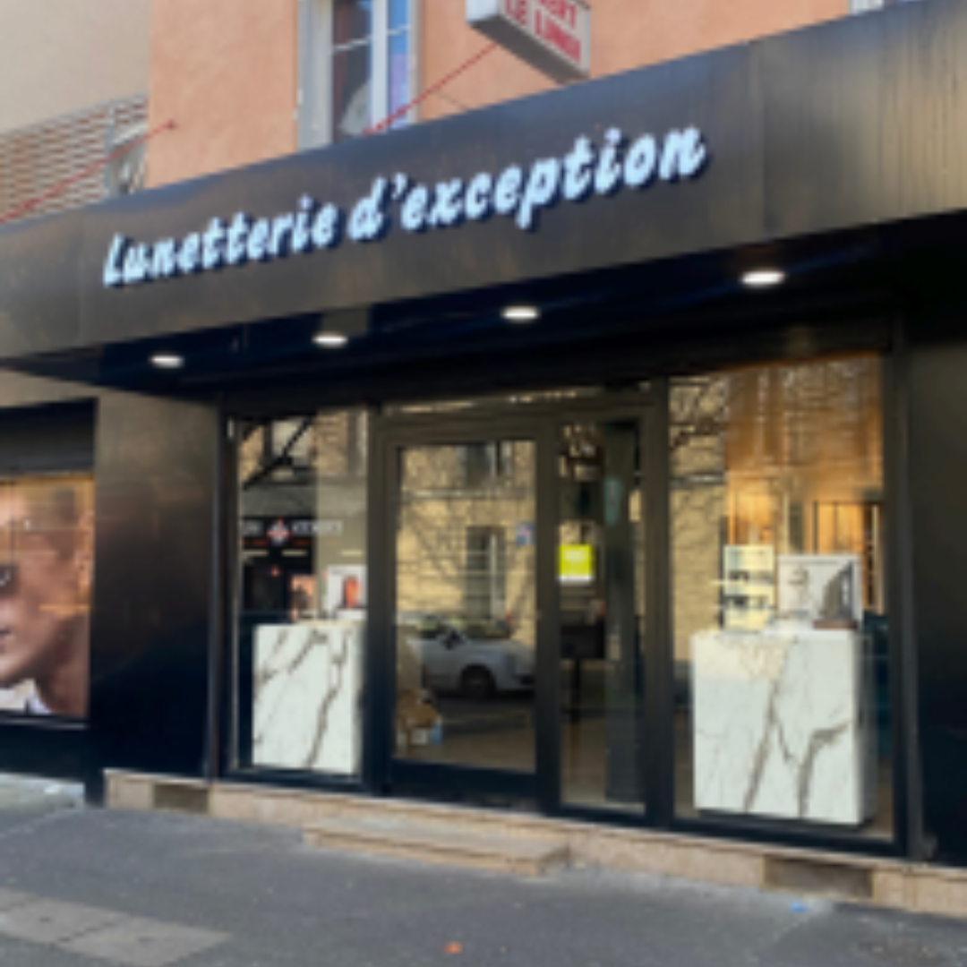 Réalisation vitrine Lunetterie d'exception