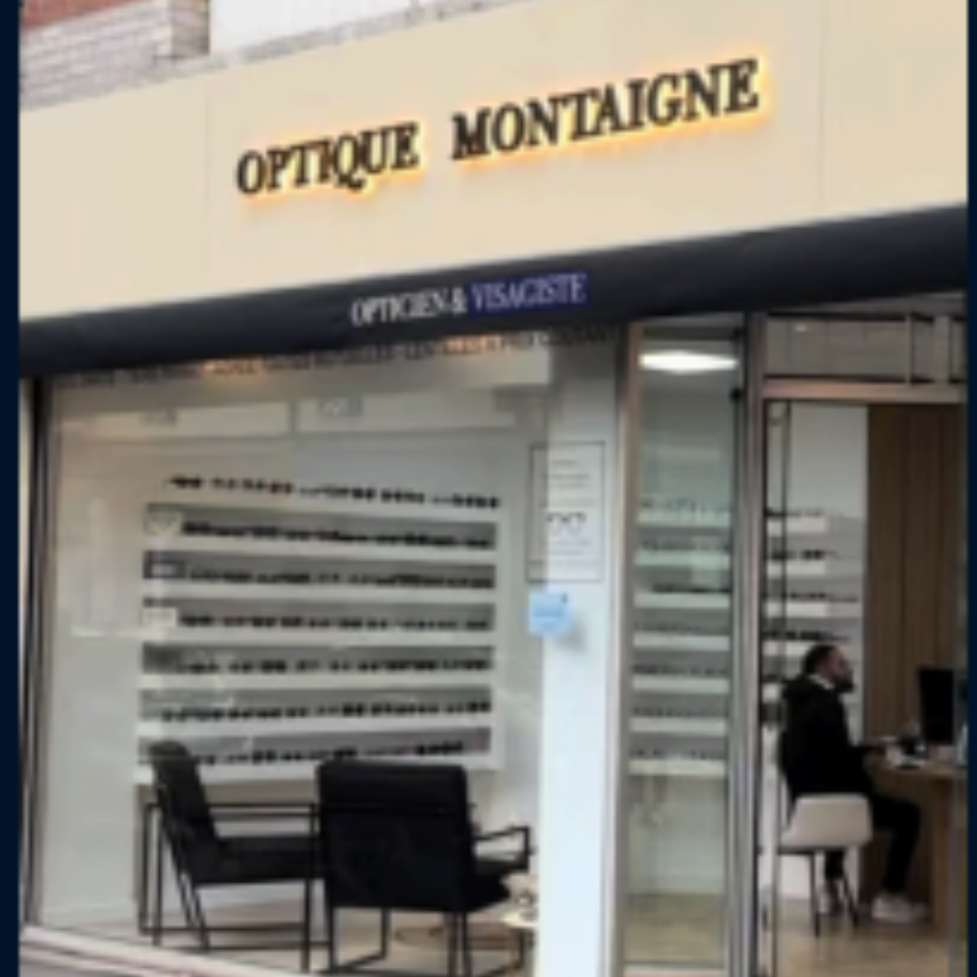 Réalisation devanture Optique Montaigne