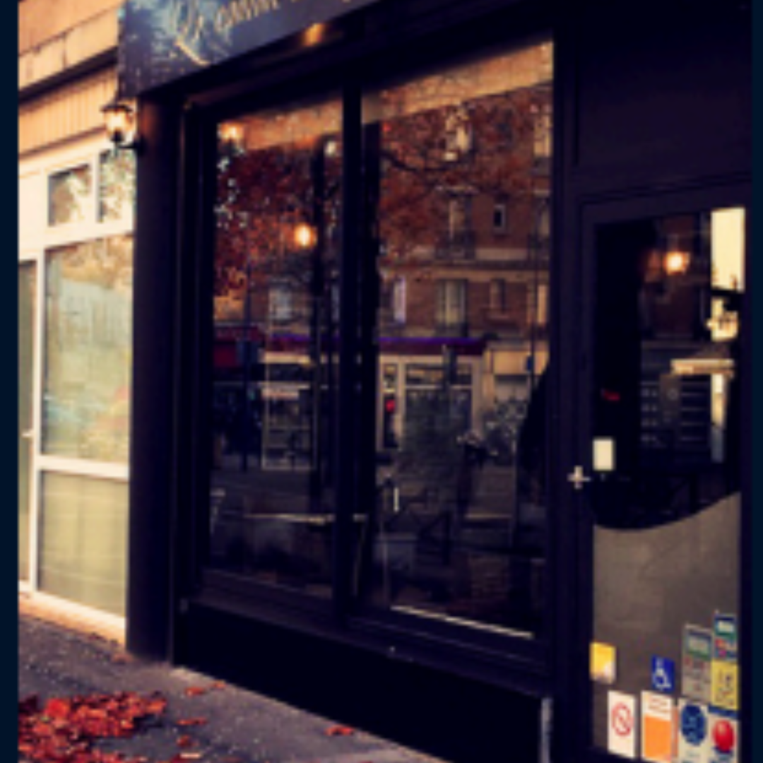 Réalisation devanture bar marbre